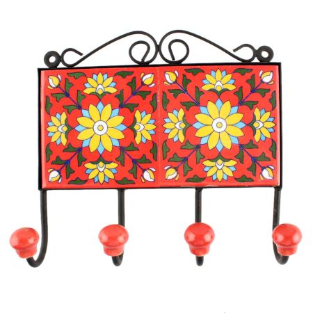 Sunflower Ceramic Tile Hook